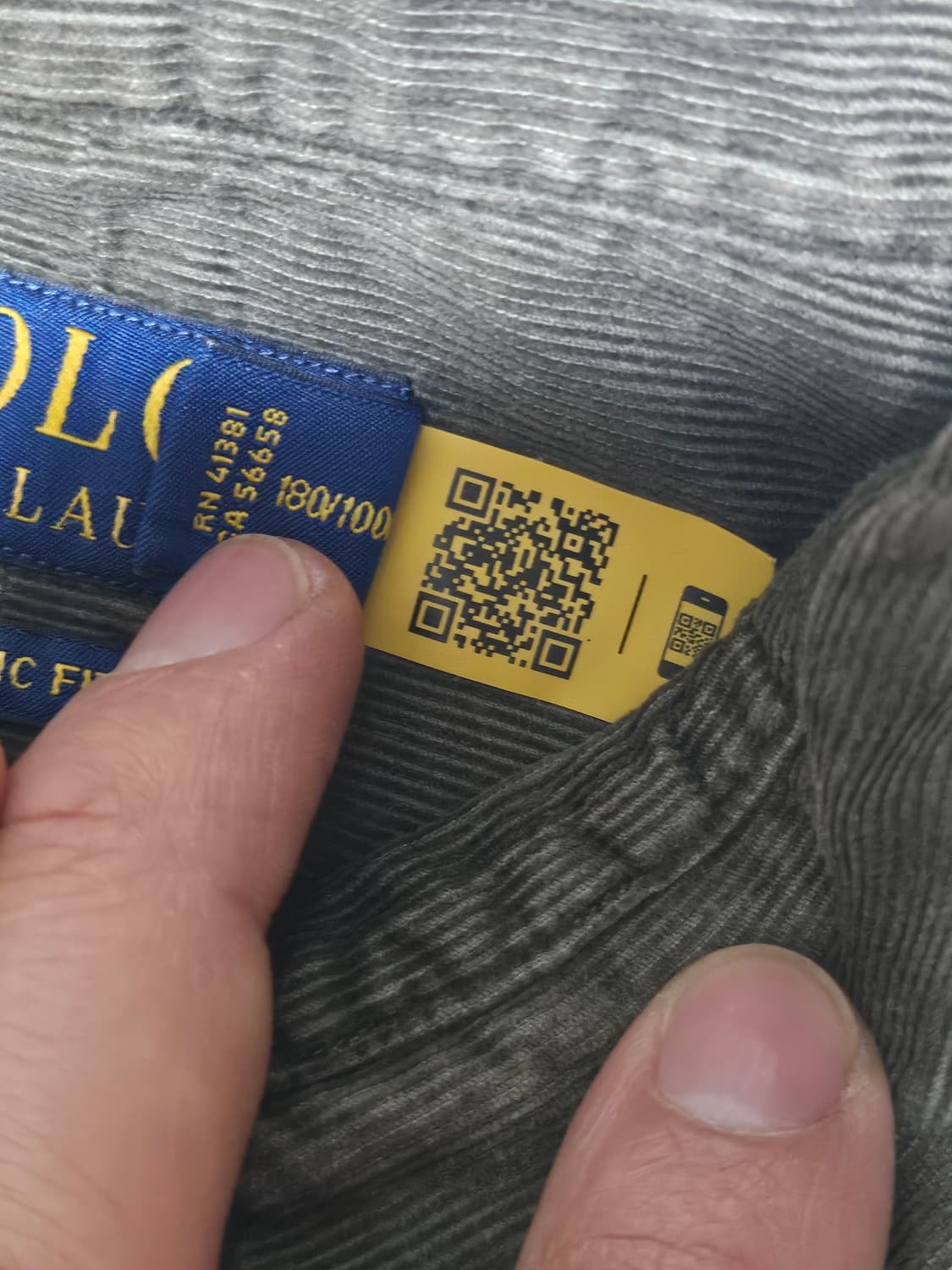 폴로랄프로렌 코듀로이 코튼 셔츠 L 상품이미지4