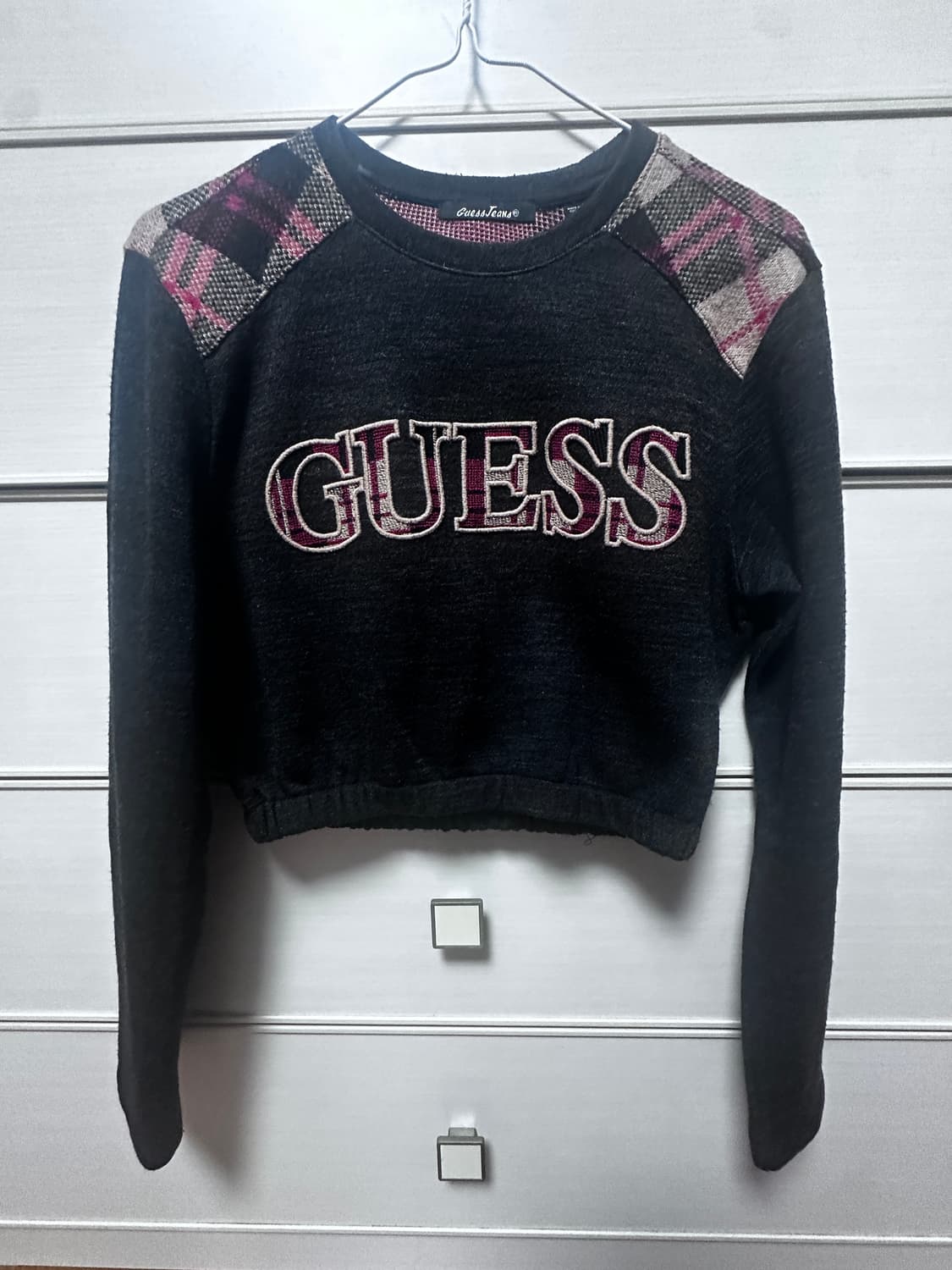 폭스빈티지 guess 크롭 커스텀 니트 상품이미지2