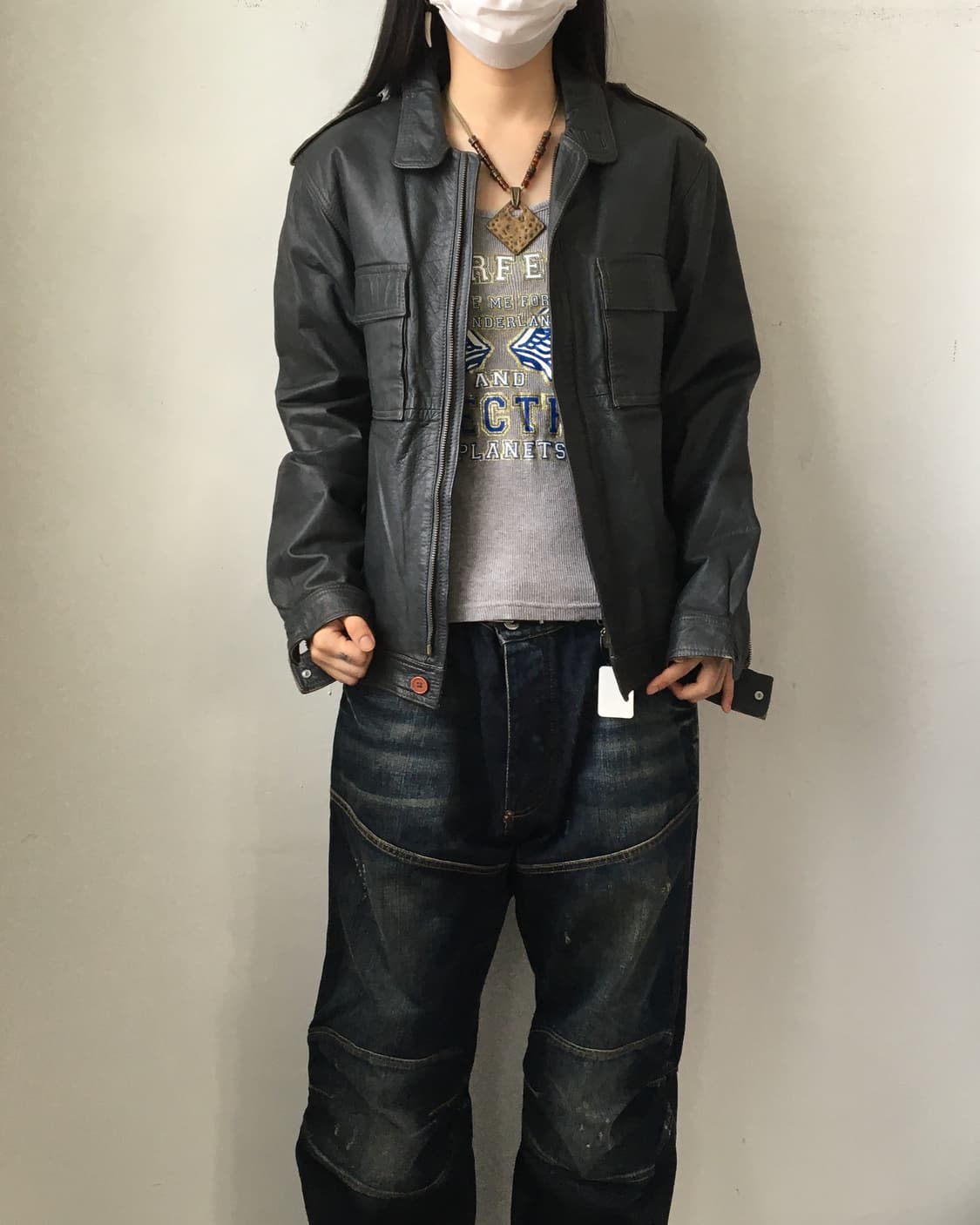 Cow leather jaacket 상품이미지5