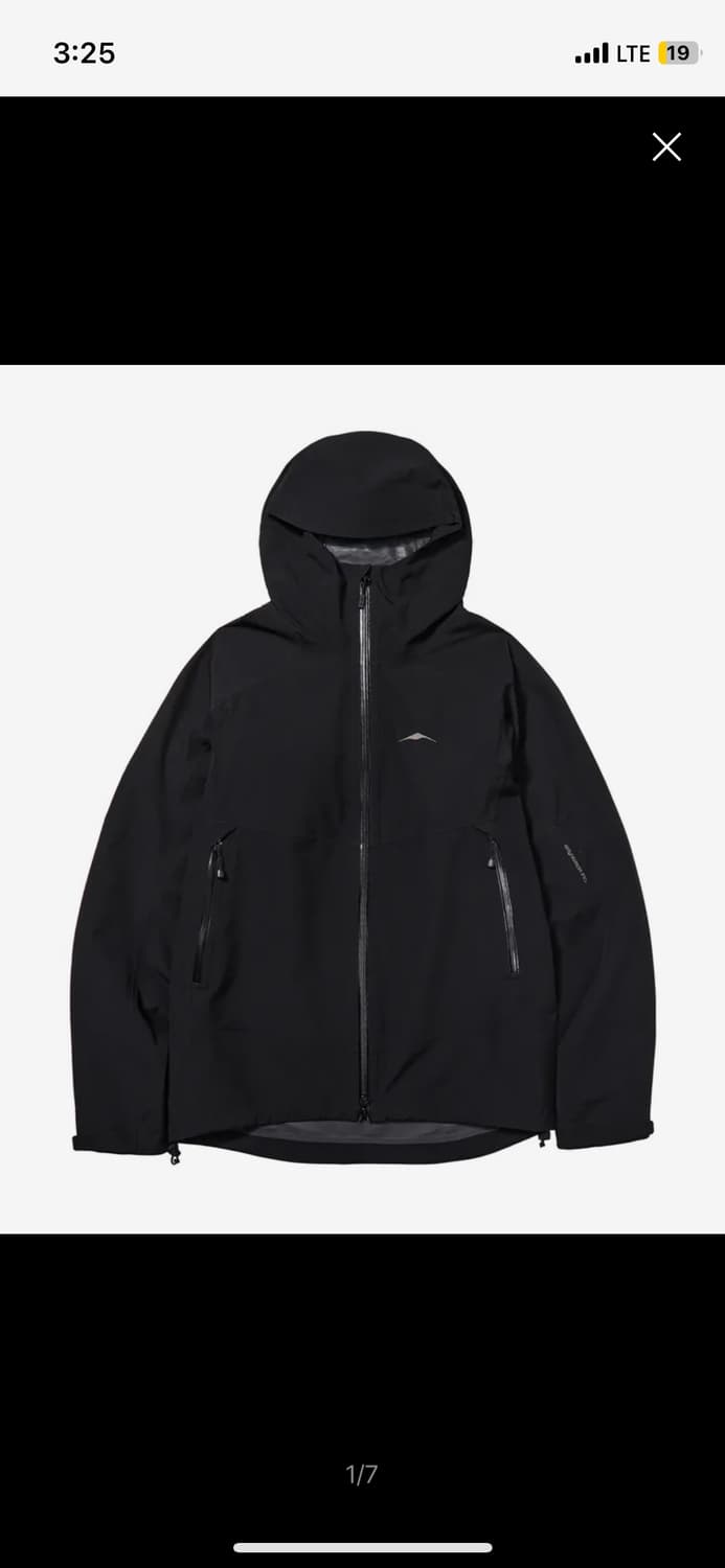 고요웨어 2.5L 에센셜 쉘자켓 블랙 M사이즈 상품이미지1