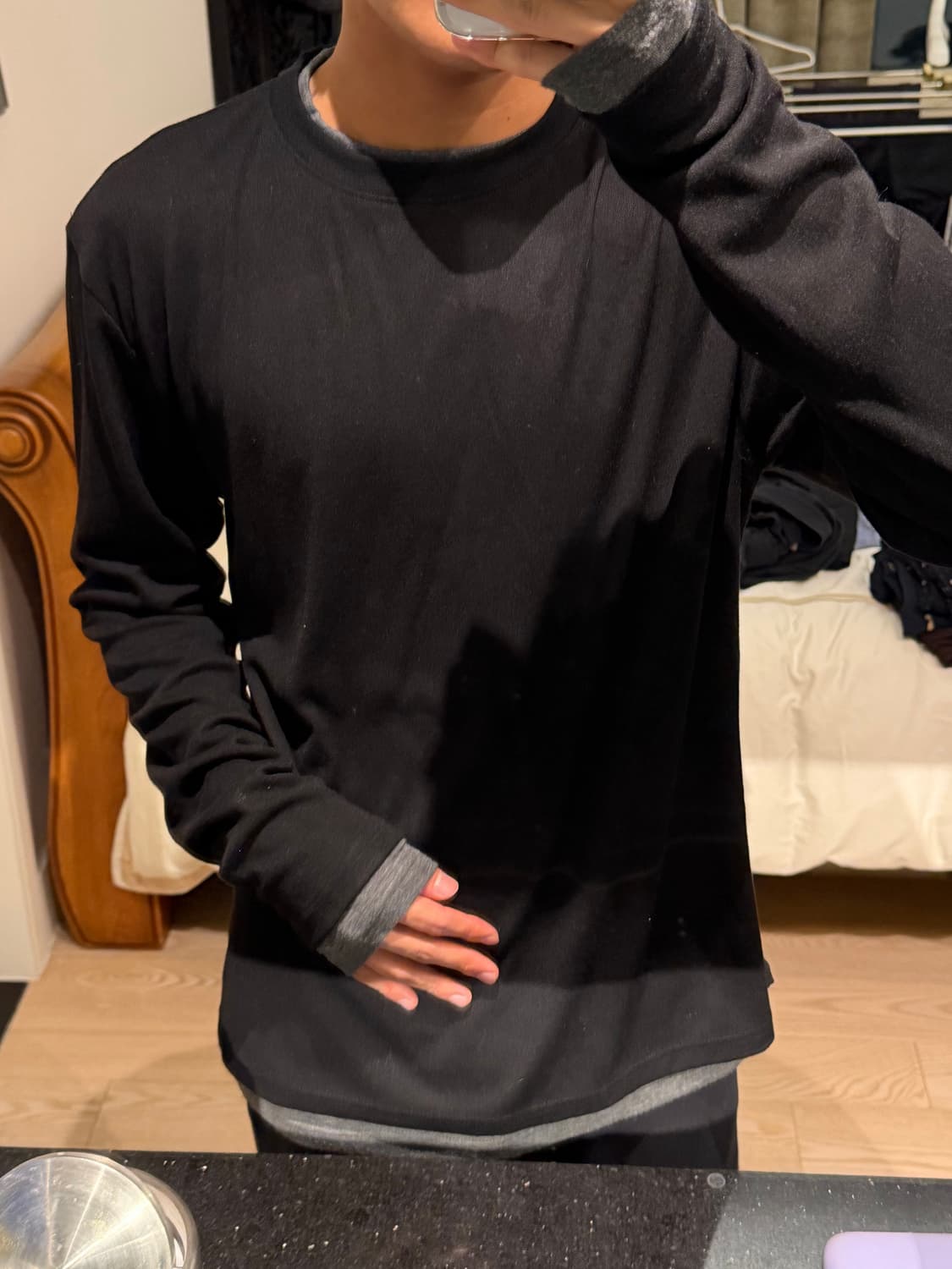 주앙옴므 레이어드 롱슬리브 m 상품이미지1