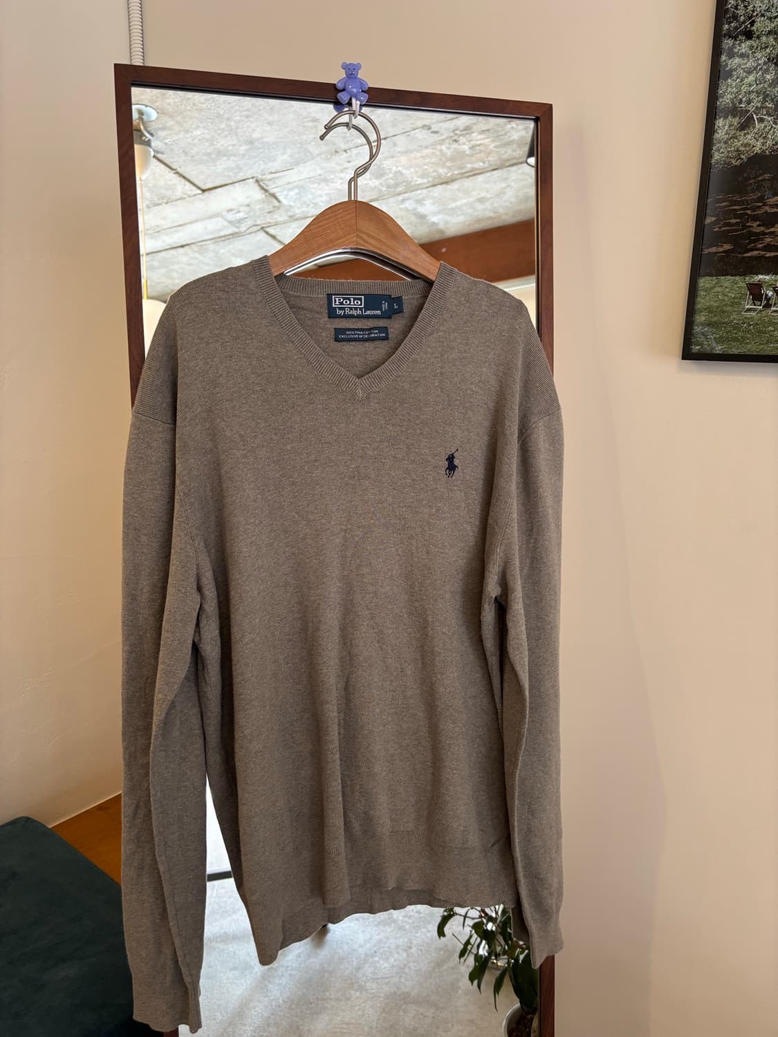 폴로 랄프로렌 브이넥 니트 L 상품이미지1