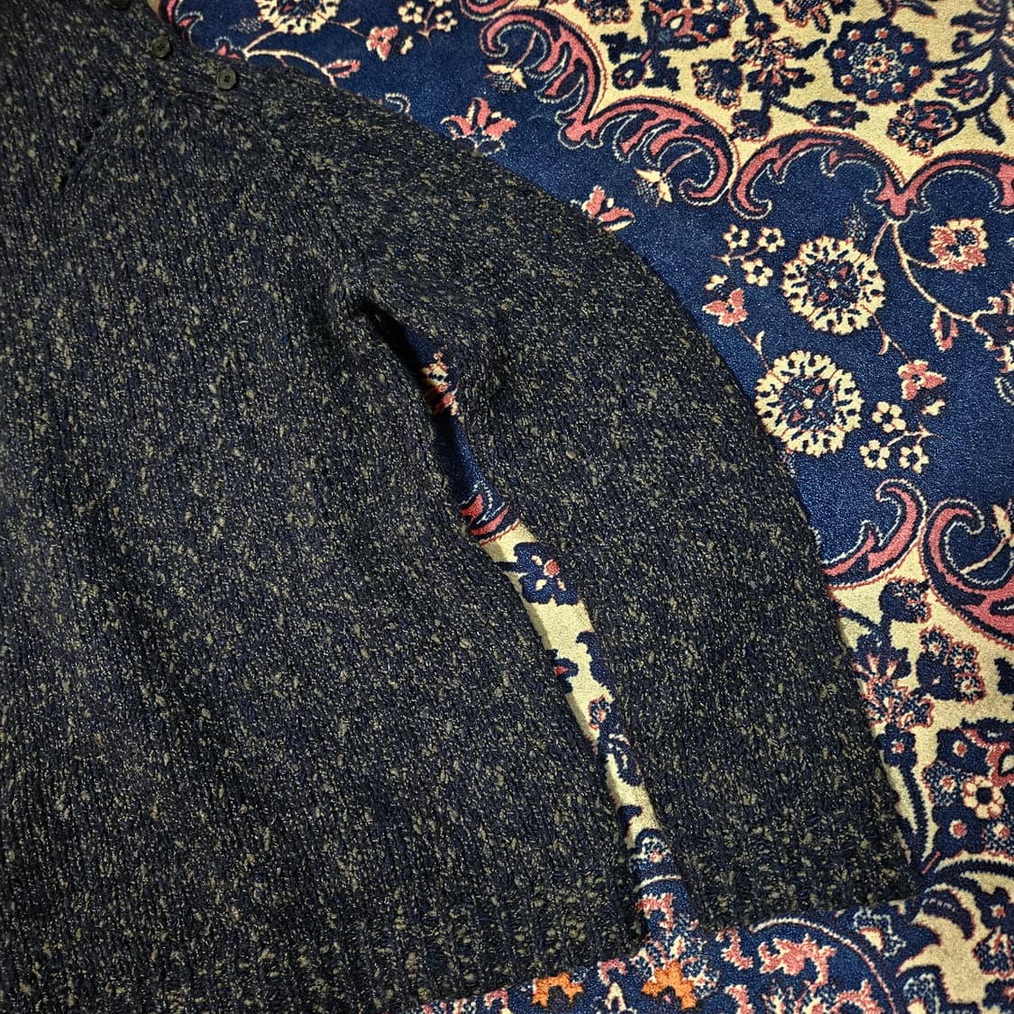 솔리드옴므(SOLID) 하이넥 버튼 스웨터 니트 48size 상품이미지6