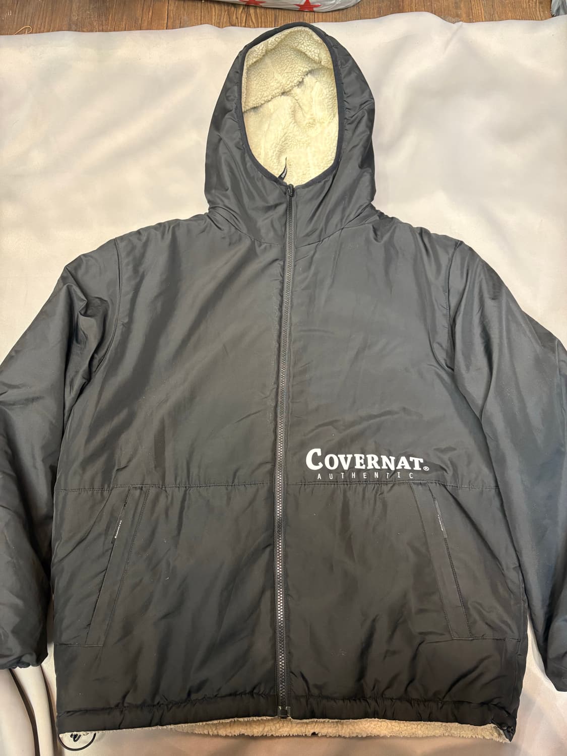 커버낫 후리스 집업 아이보리 상품이미지4