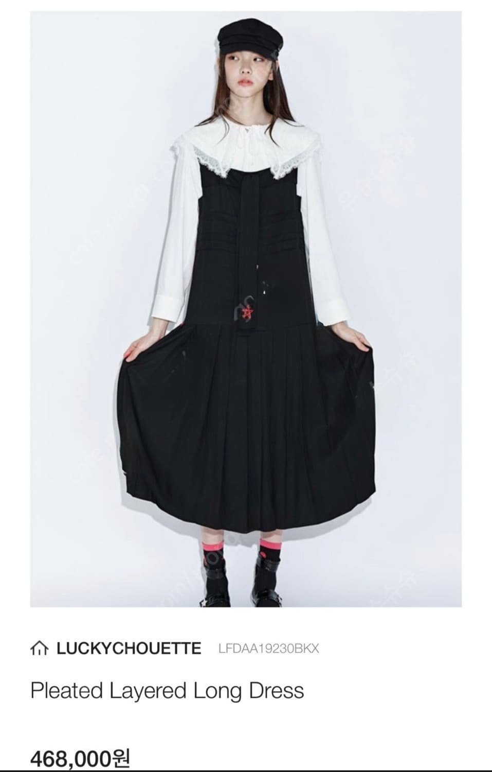 럭키슈에뜨 뷔스티에 플리츠 원피스 상품이미지1