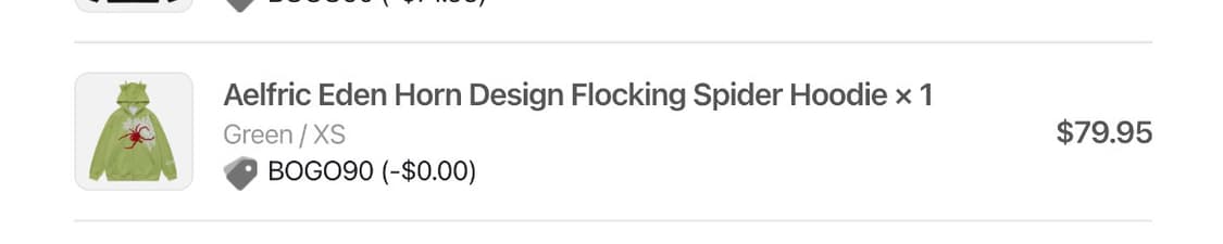 aelfric eden 스파이더 후드집업 상품이미지5