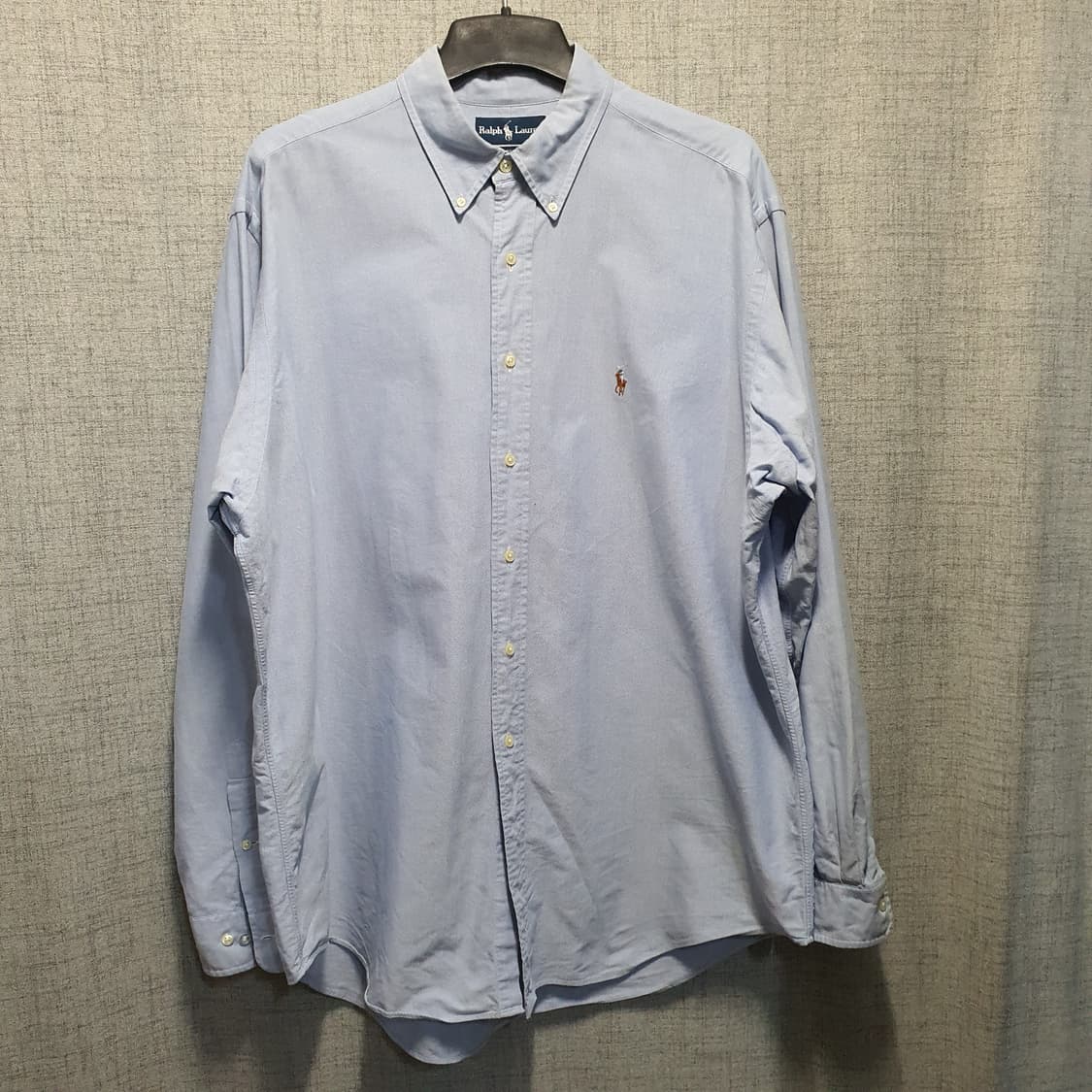 빅사이즈 폴로 랄프로렌 스카이블루 클래식핏 옥스포드 셔츠  상품이미지1