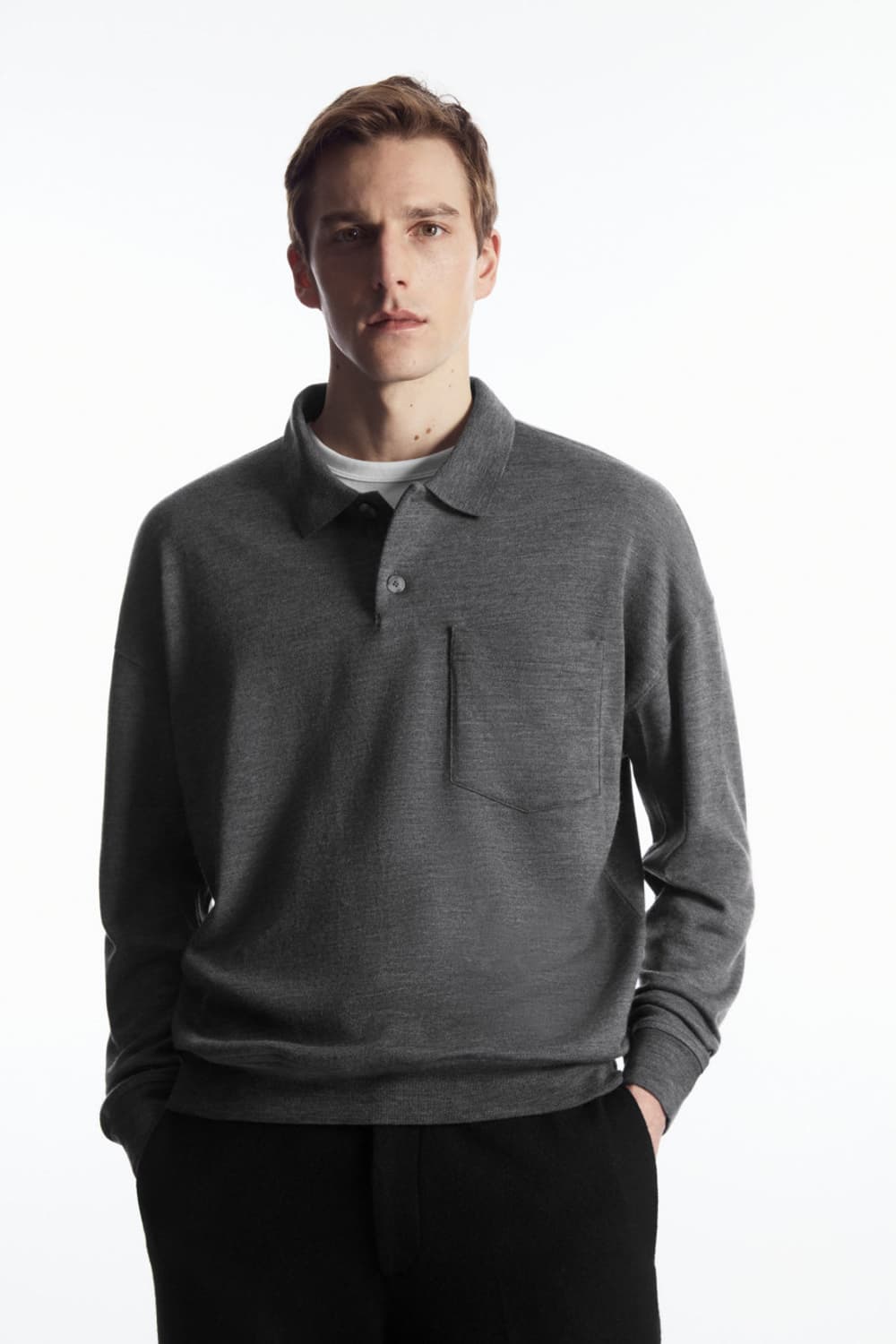 COS 울 니티드 폴로 셔츠 M 상품이미지5