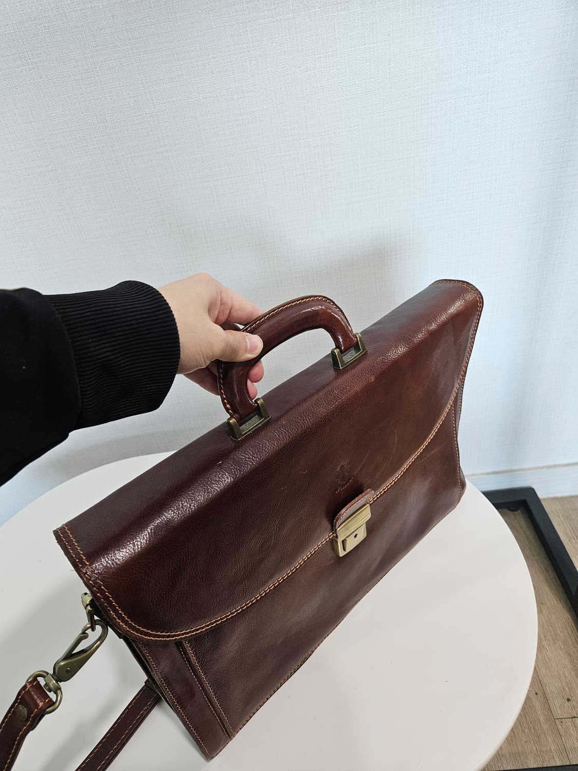 피렌체 가죽 서류 가방 상품이미지7