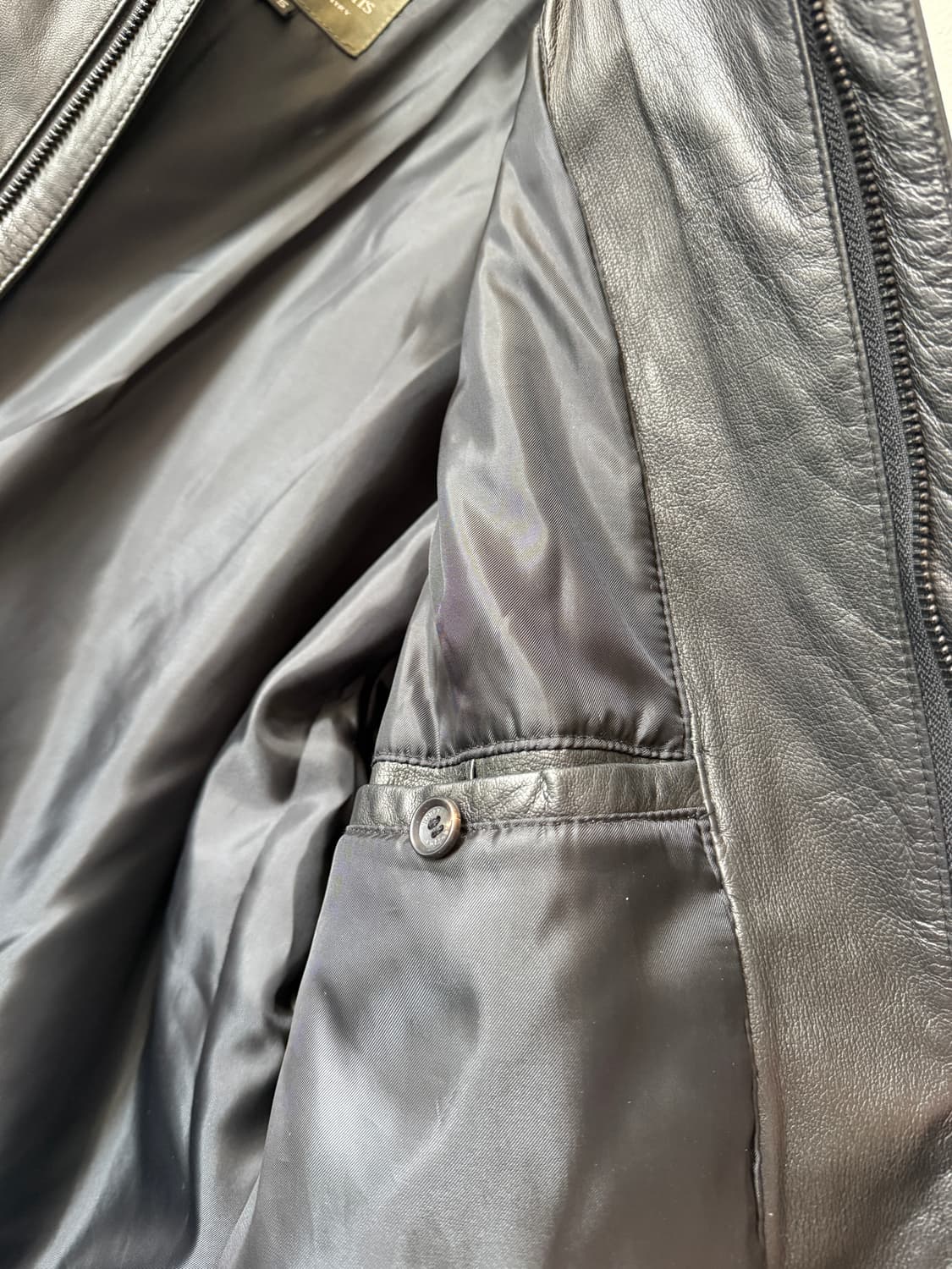 헨리코튼 양가죽 싱글 가죽자켓 XL 상품이미지6