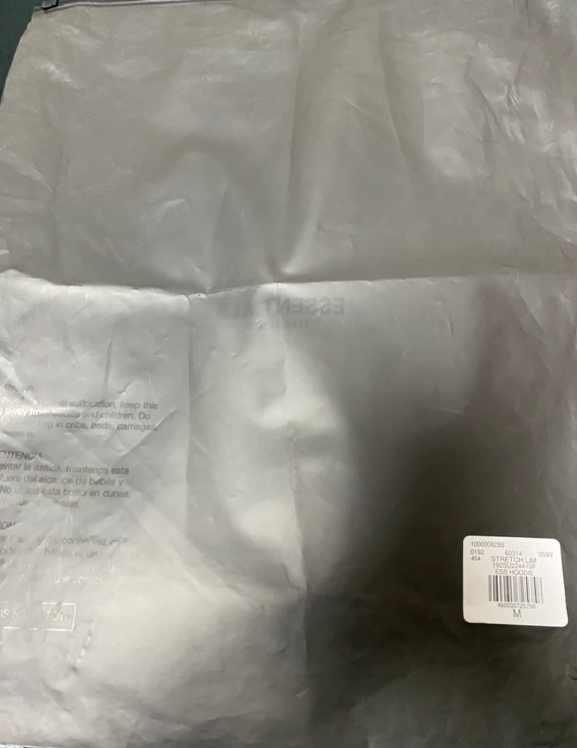 피오갓 에센셜 22FW 후드 블랙 M 상품이미지4