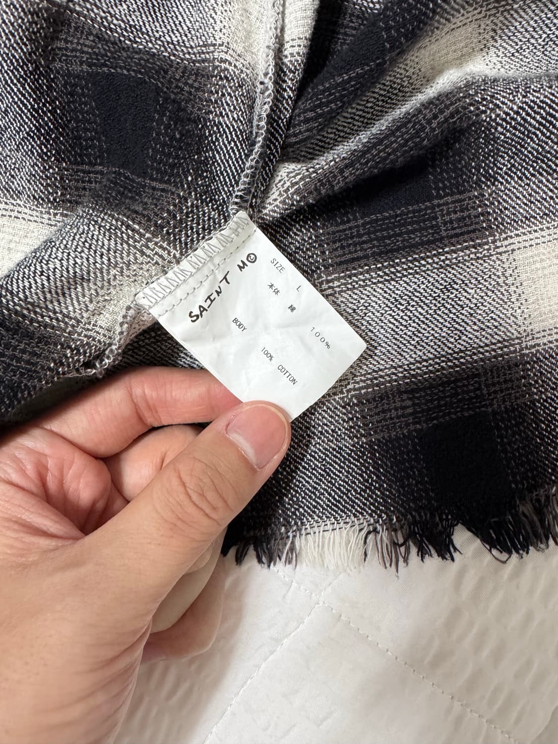 세인트미카엘 플란넬 셔츠 L 상품이미지3