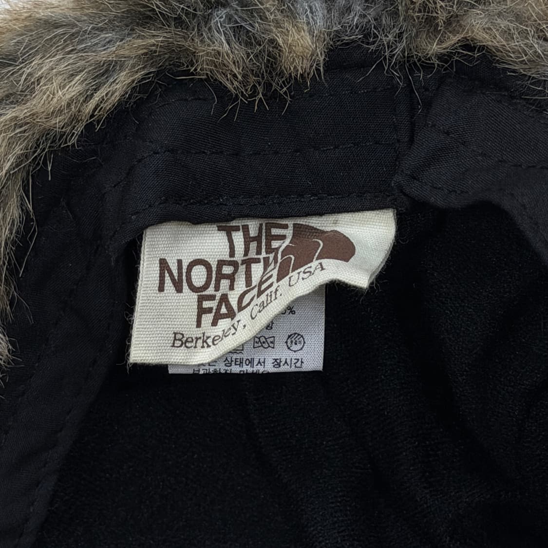 노스페이스 빈티지 화이트라벨 카키 트루퍼햇 군밤 방한모자 상품이미지5