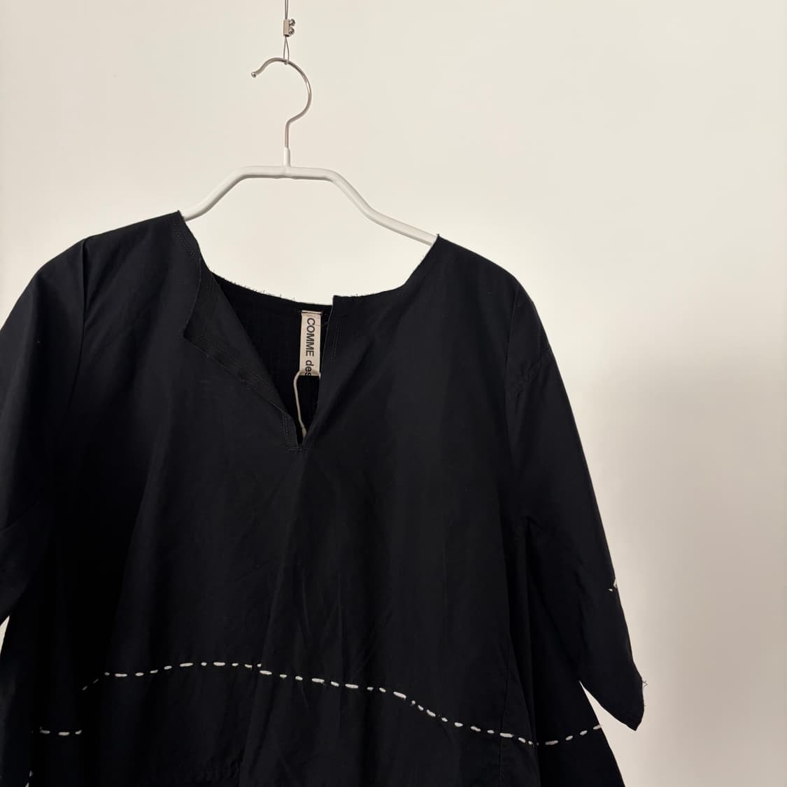 Stitch Asymmetry Half Blouse 상품이미지5