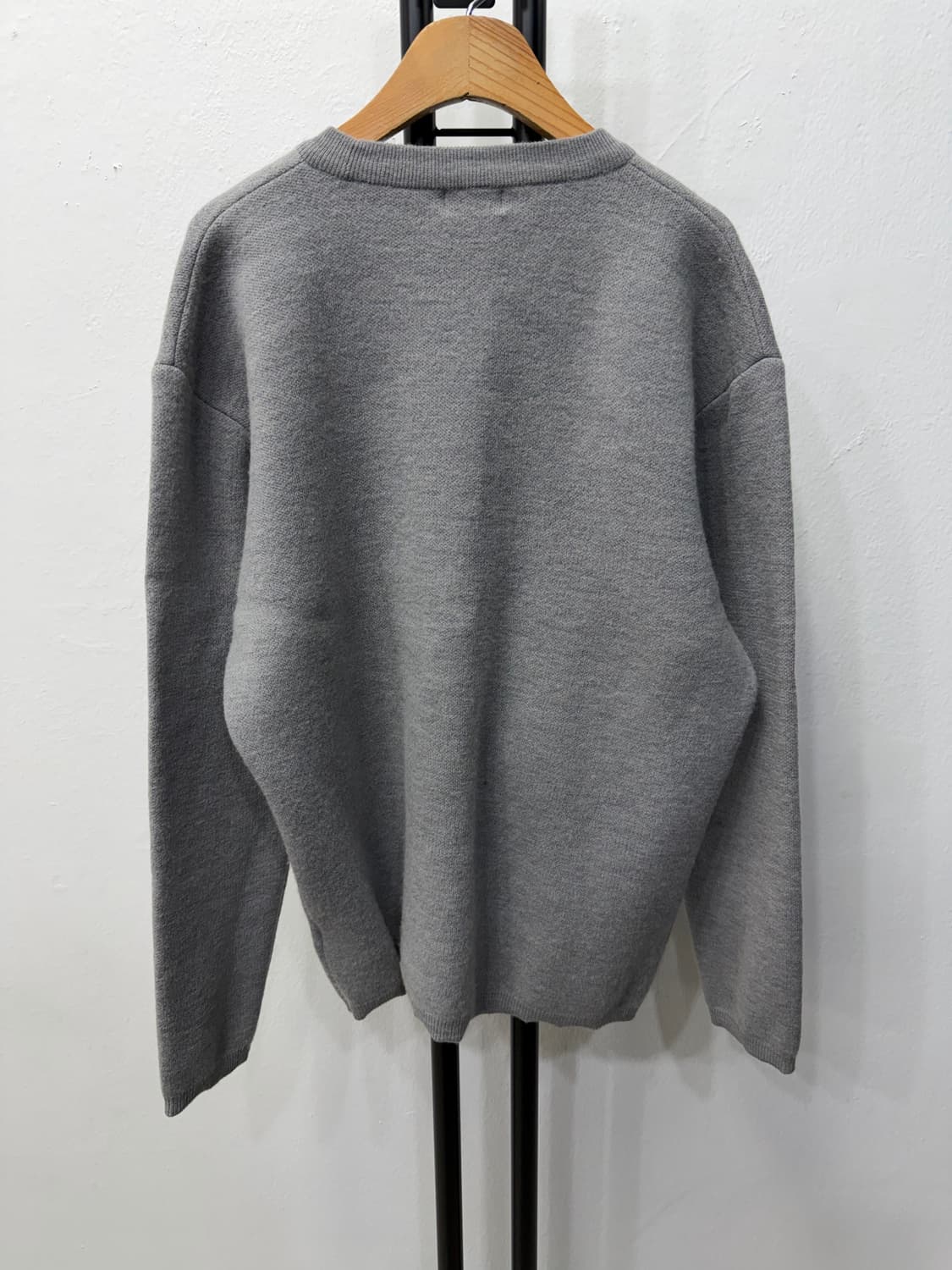 정품) COOR 쿠어 여성 회색 니트 L 상품이미지4