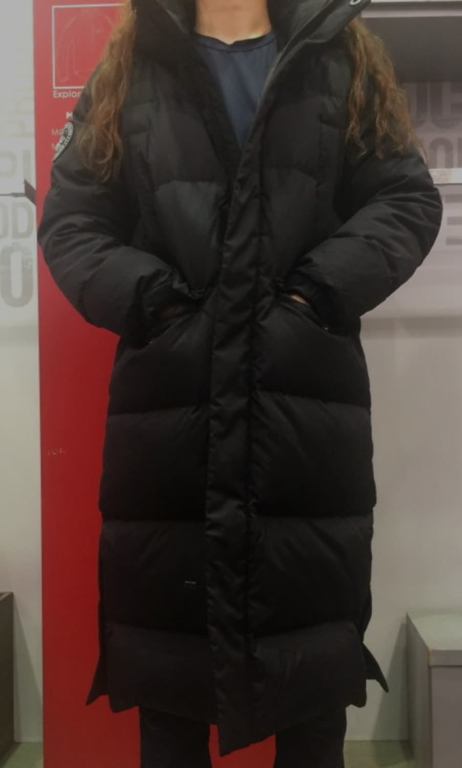 Millet  보웰 벤치코트 여성 덕다운 롱패딩 블랙 90 상품이미지1