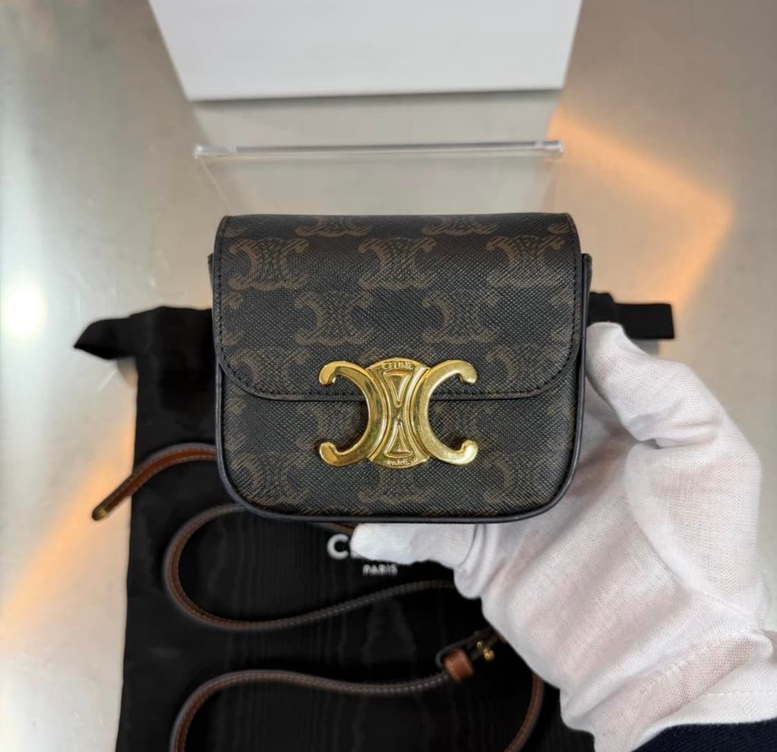 [리오브] 셀린느 트리오페 미니 클로드 레더 크로스백 상품이미지2