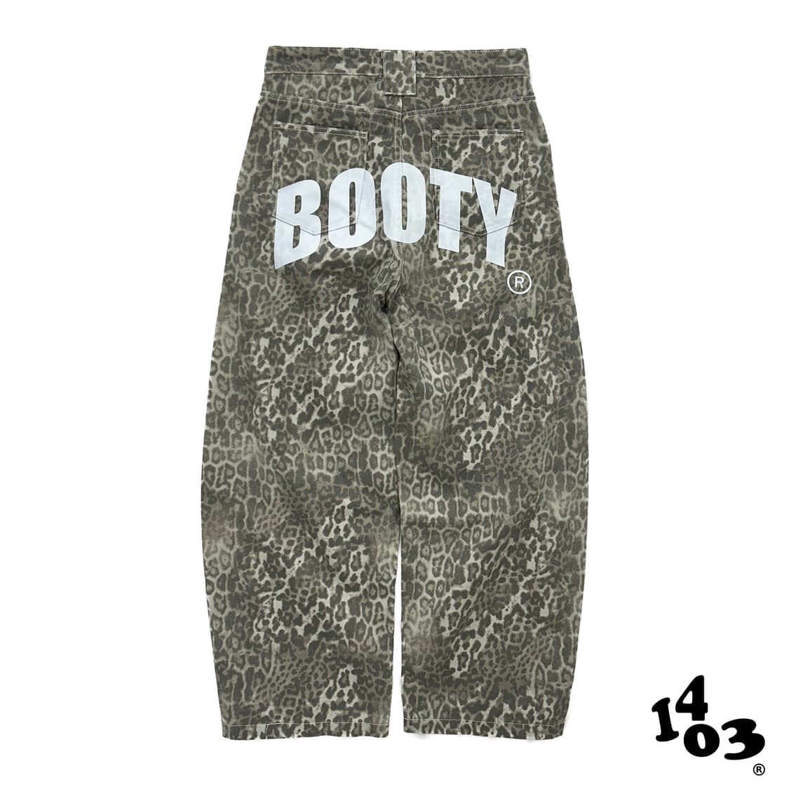 1403 BOOTY 호피 데님 상품이미지1