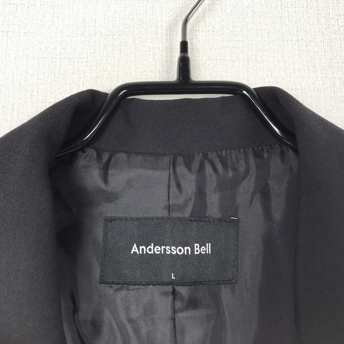 앤더슨벨 싱글 롱코트 블랙 남성L 상품이미지5