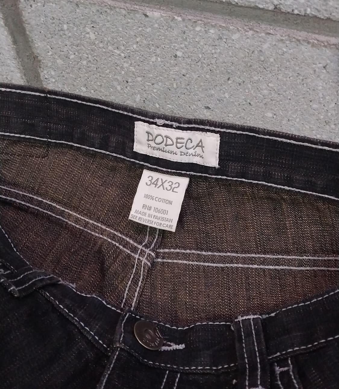 dodeca 도데카 다크 워싱 브라운 흑청 데님 팬츠 상품이미지4