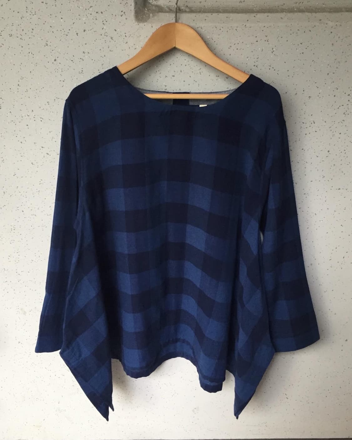 aori check pattern long blouse 상품이미지5