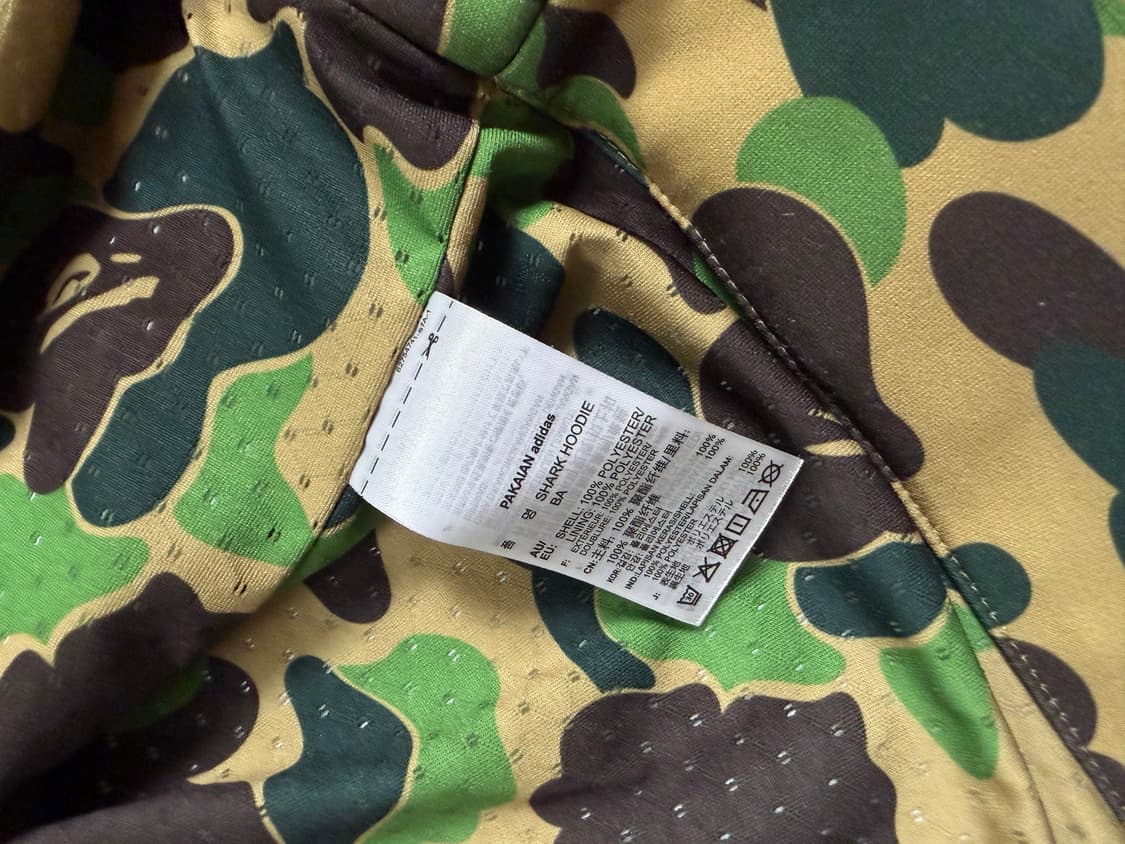 아디다스 x 베이프 샤크 후드집업 상품이미지6