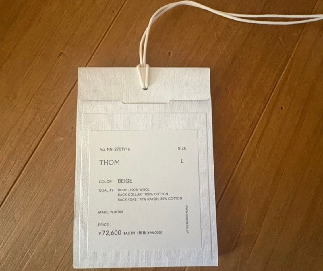 나이스네스 NICENESS THOM 셔츠 L 상품이미지7