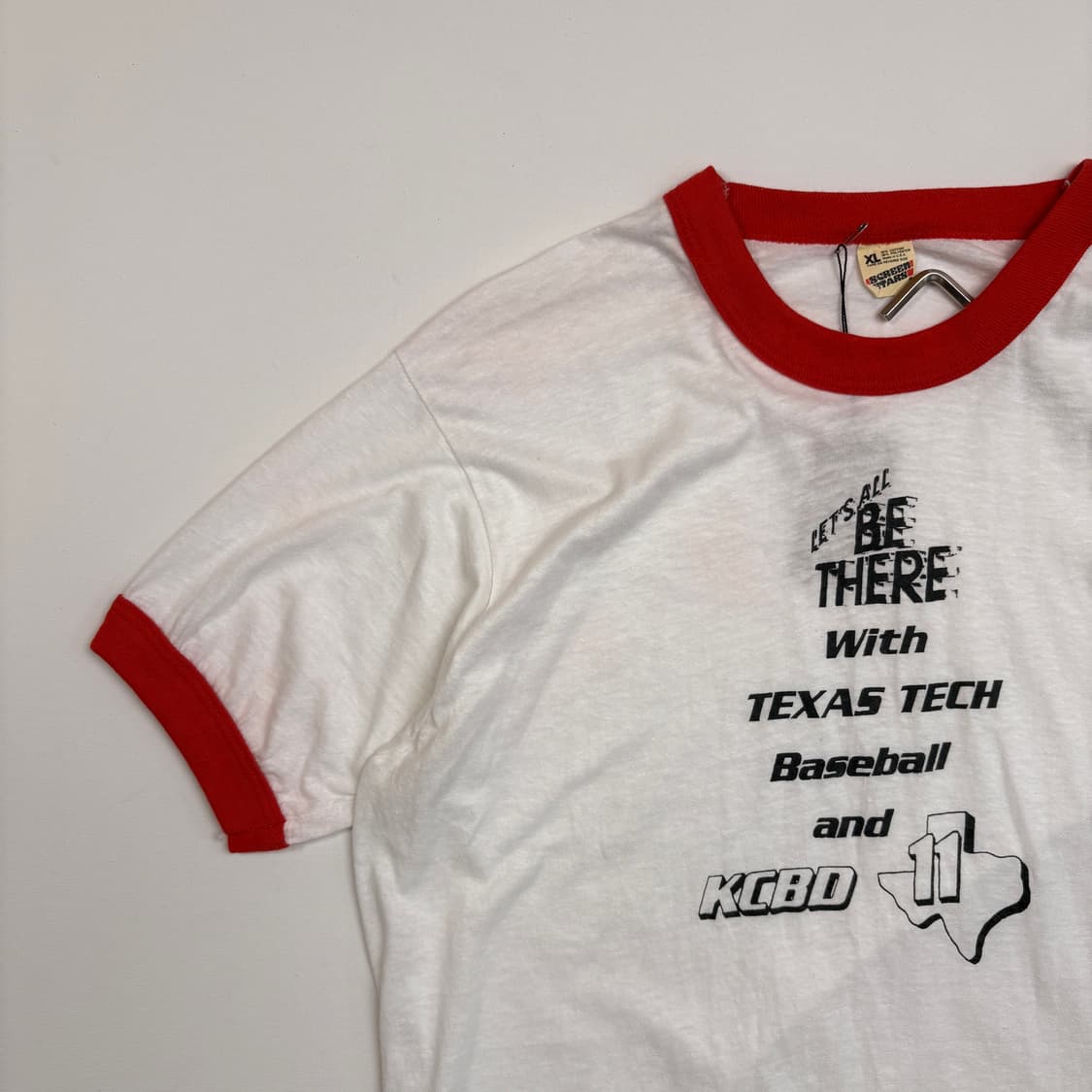 [XL] 80s USA BE THERE ringer crew neck 상품이미지2