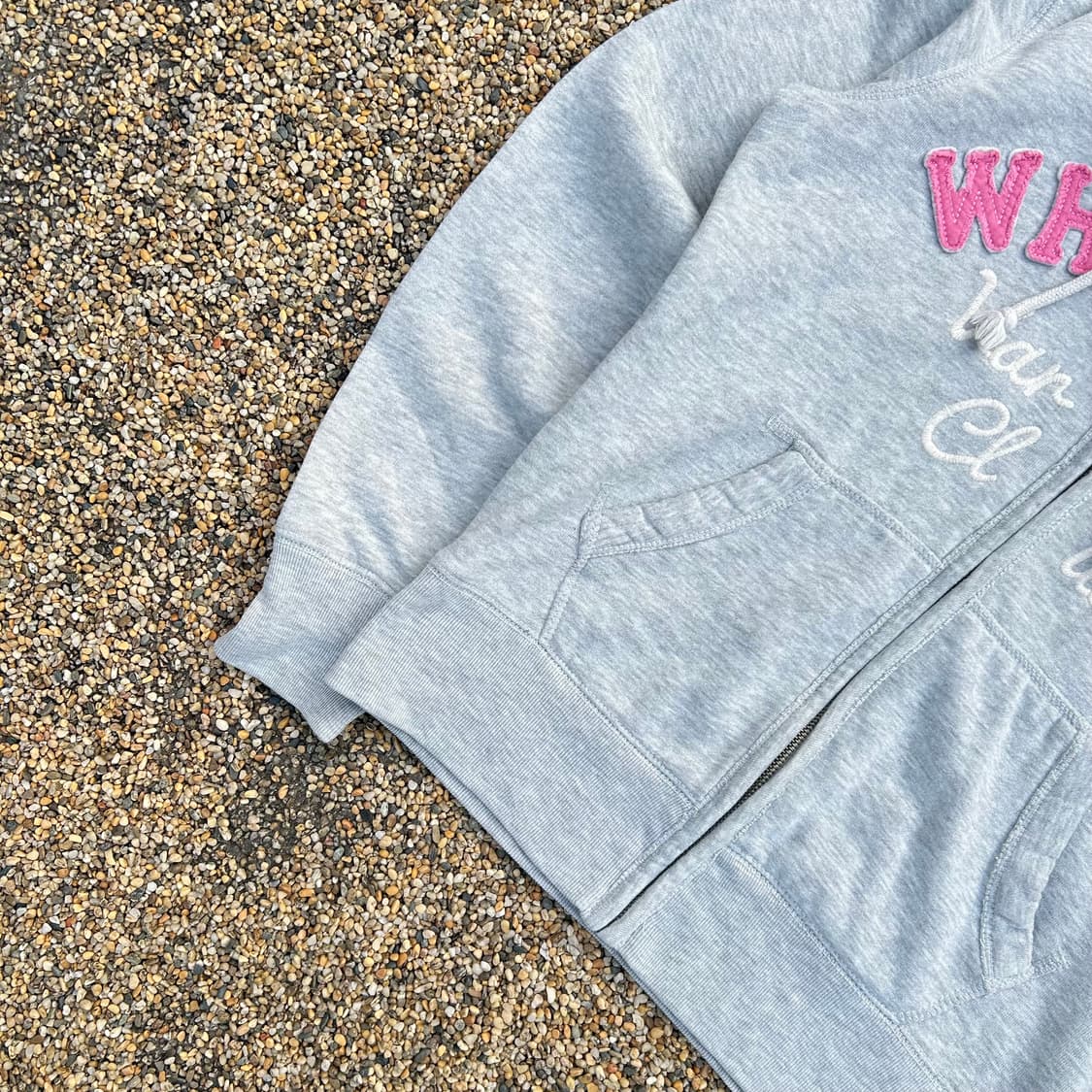 후아유 그레이 후드집업 상품이미지3