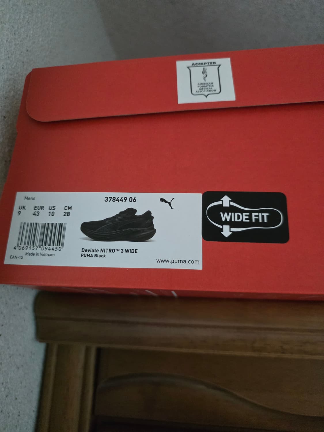 [280] 푸바 디비에이트 나이트로 3 와이드 런닝화 블랙 상품이미지6