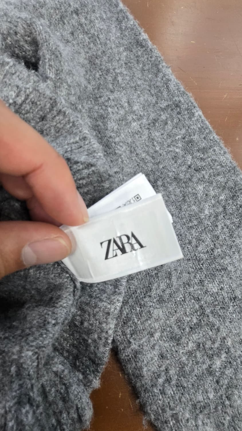 ZARA 자라 그레이 프릴 가디건 상품이미지7