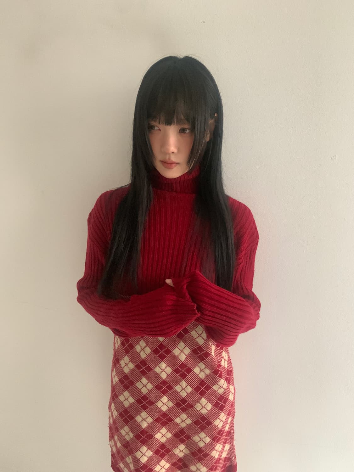 Caroline Turtle Neck Knit Dress 상품이미지2