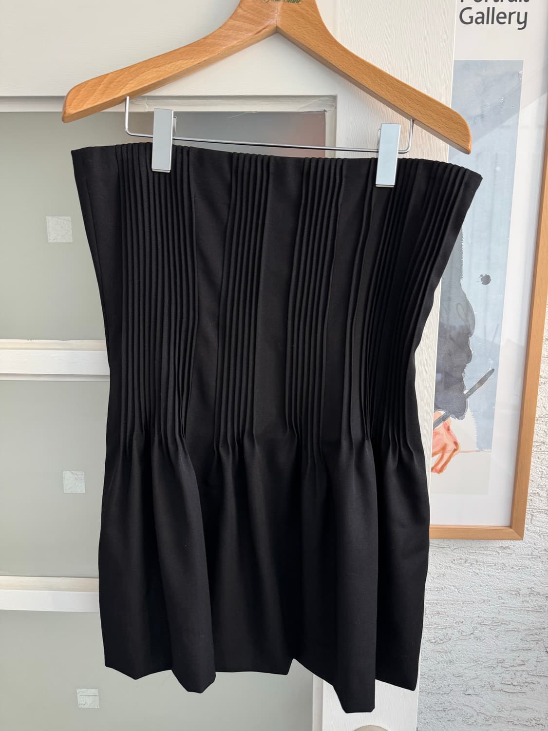 [Nina Ricci] 니나리치 블랙 플리츠 미니 탑 원피스 상품이미지2