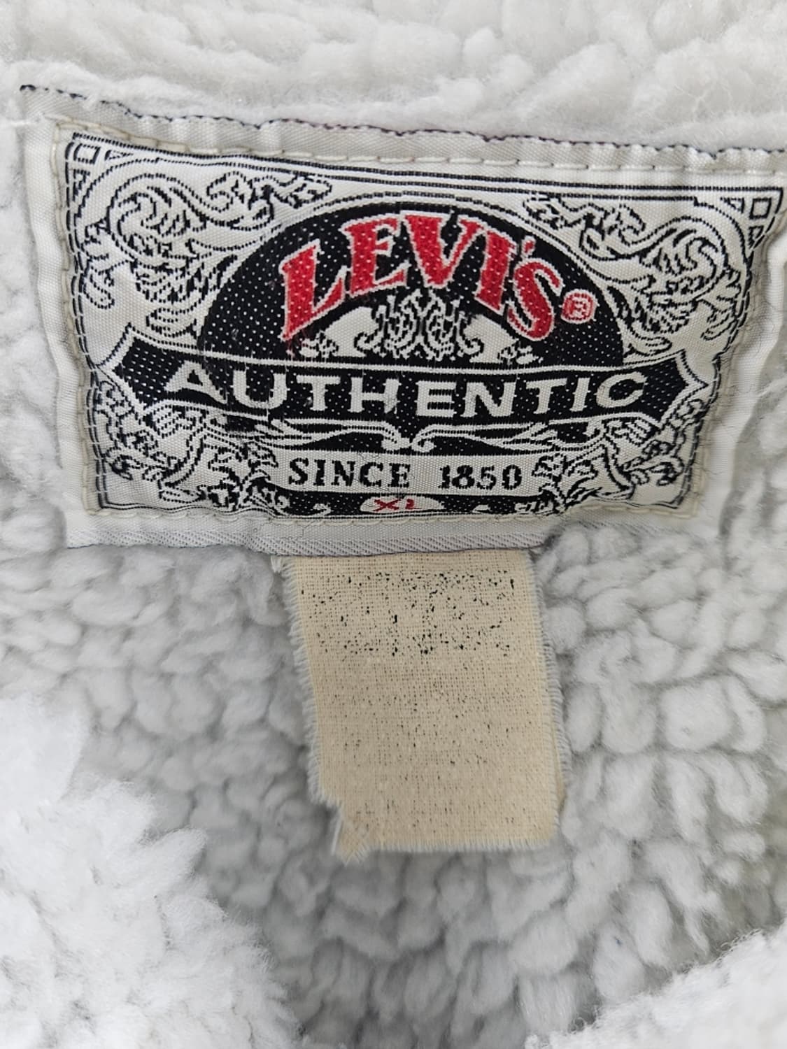 90's USA 리바이스 쉐르파 데님 트러커 자켓 ( XL )/11020 상품이미지8