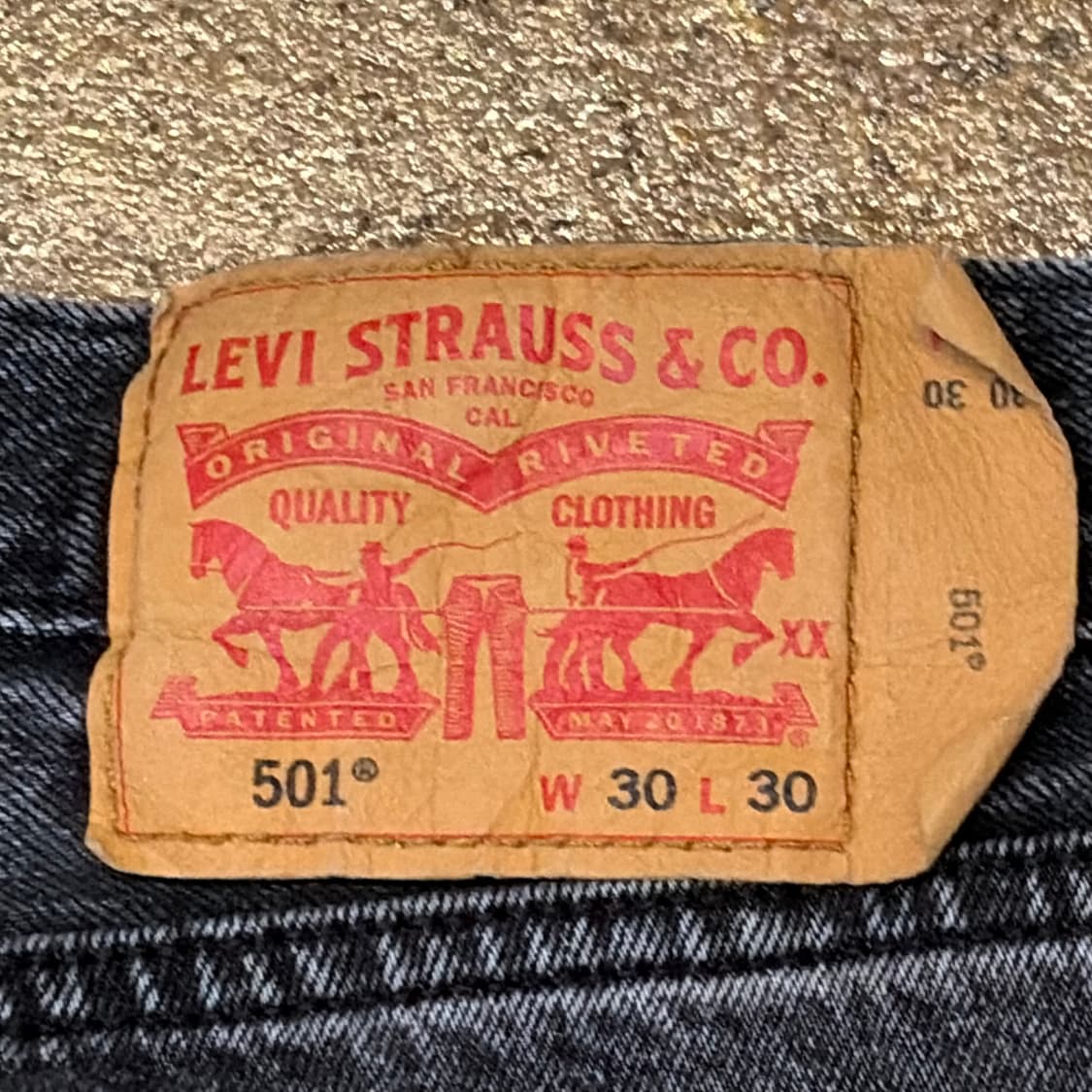 미국 빈티지 리바이스 501 블랙진 청바지 상품이미지9