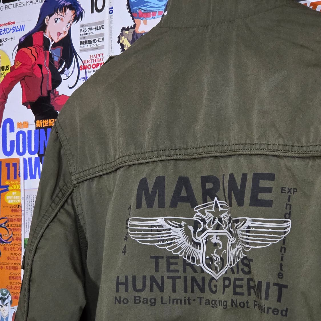 빈티지 밀리터리 절개 항공 자켓 상품이미지6