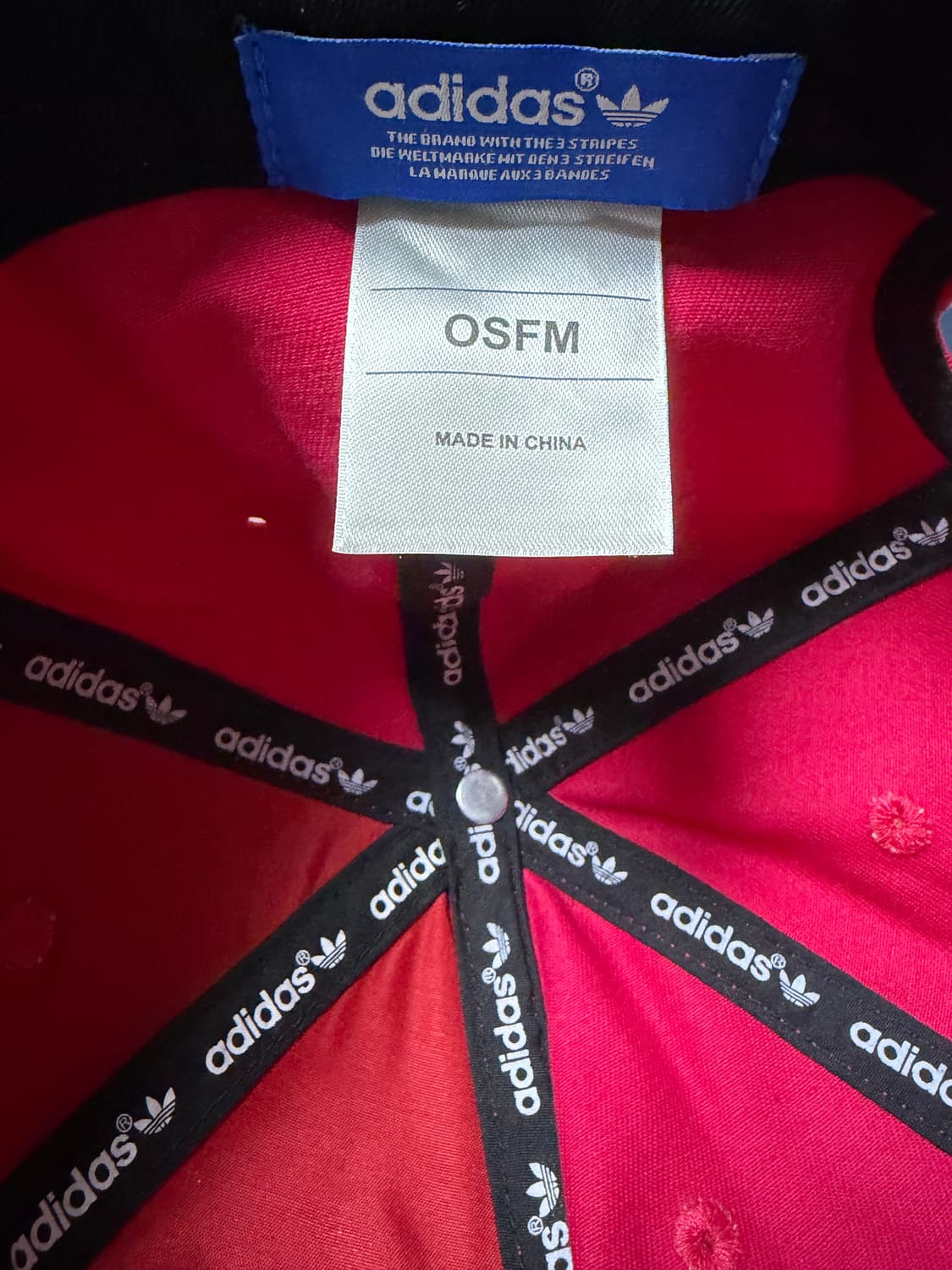 아디다스 오리지널스 트레포일 체인 자수 캡 (핑크) 상품이미지3