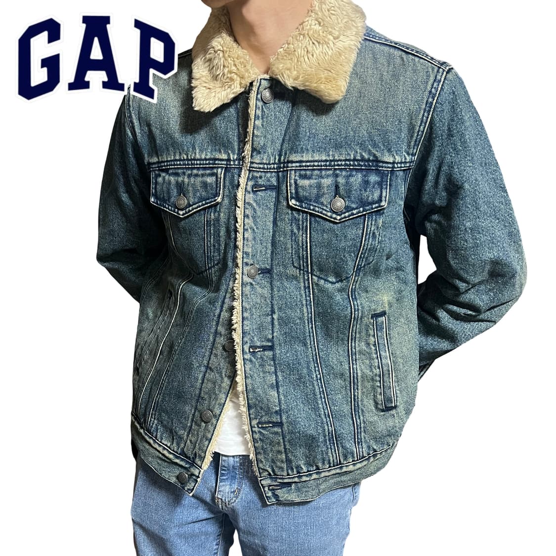 GAP 퍼 데님 자켓 상품이미지1