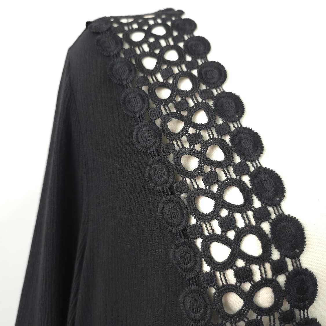 ACX 블랙 레이스 브이넥 미니원피스 상품이미지6