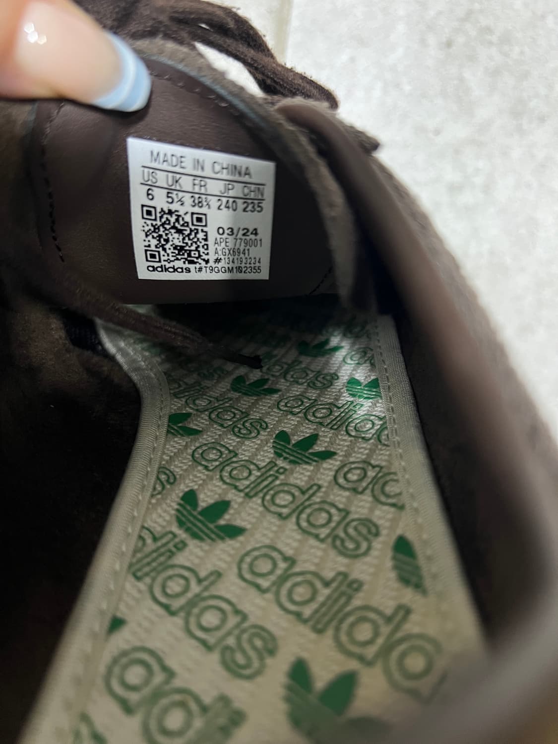 아디다스 토바코 그루엔 다크 브라운 240 상품이미지5