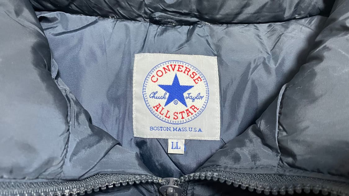 JPN 00s 빈티지 컨버스 올드스쿨 네이비 패딩 베스트 LL 상품이미지6