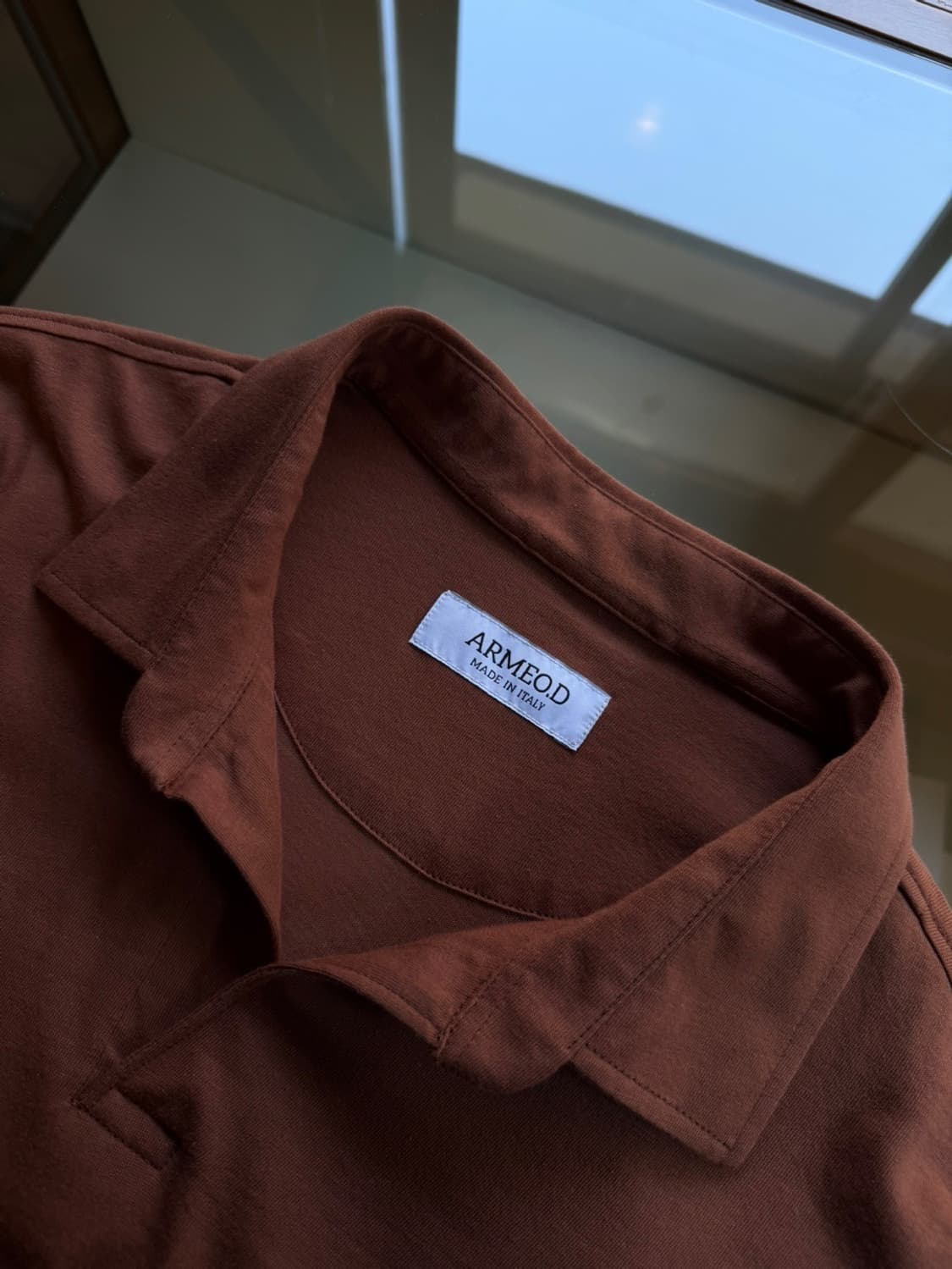ARMEO.D 오픈칼라넥 셔츠 100 상품이미지7