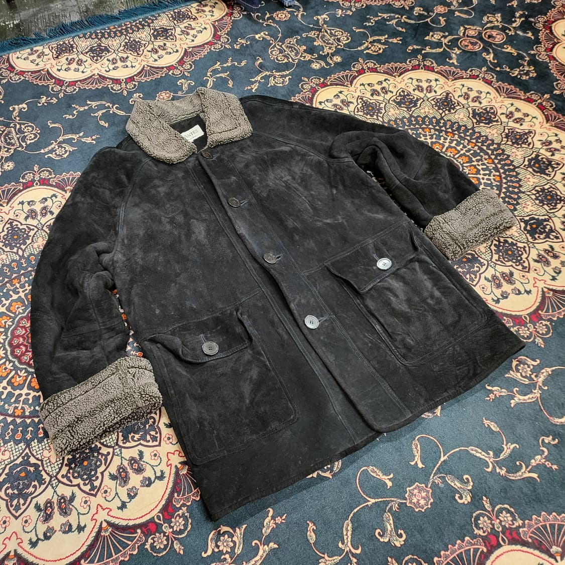 90s CERVANTES 레더 무스탕 (105) 상품이미지3