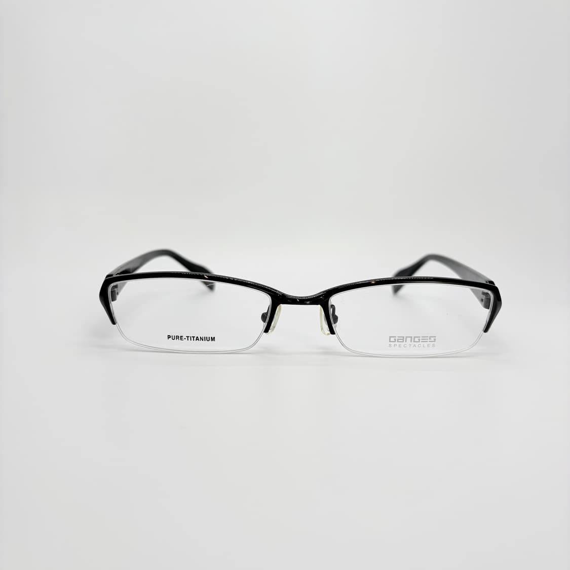 GANGES 블랙 슬림 스퀘어 반무테 상품이미지3