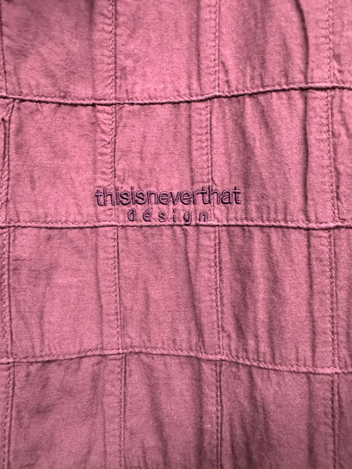 디스이즈네버댓 와인색 퀄팅 워크 자켓 XL(2XL) 상품이미지3