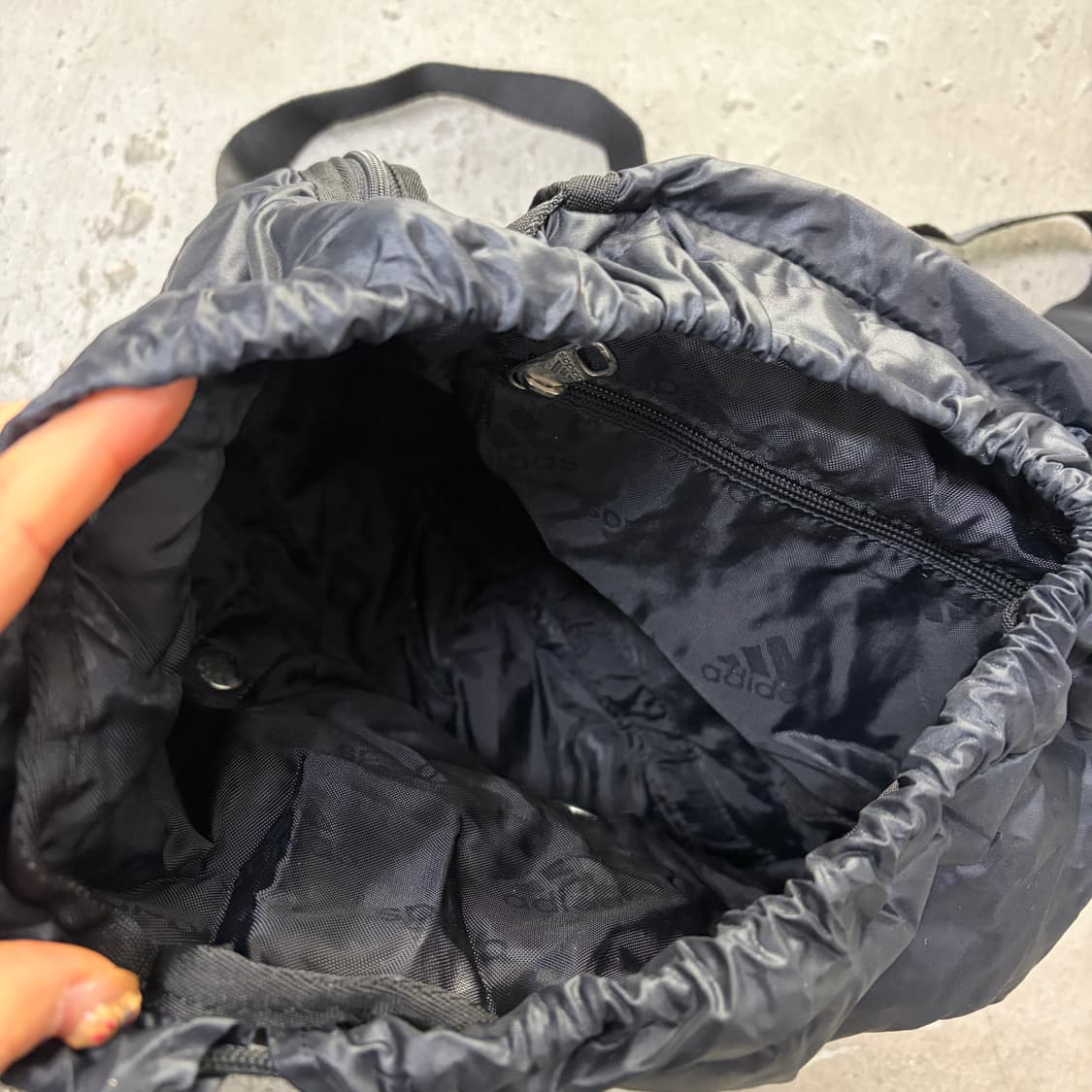 아디다스 빈티지 Y2K 나일론 복조리 백팩[2242] 상품이미지5