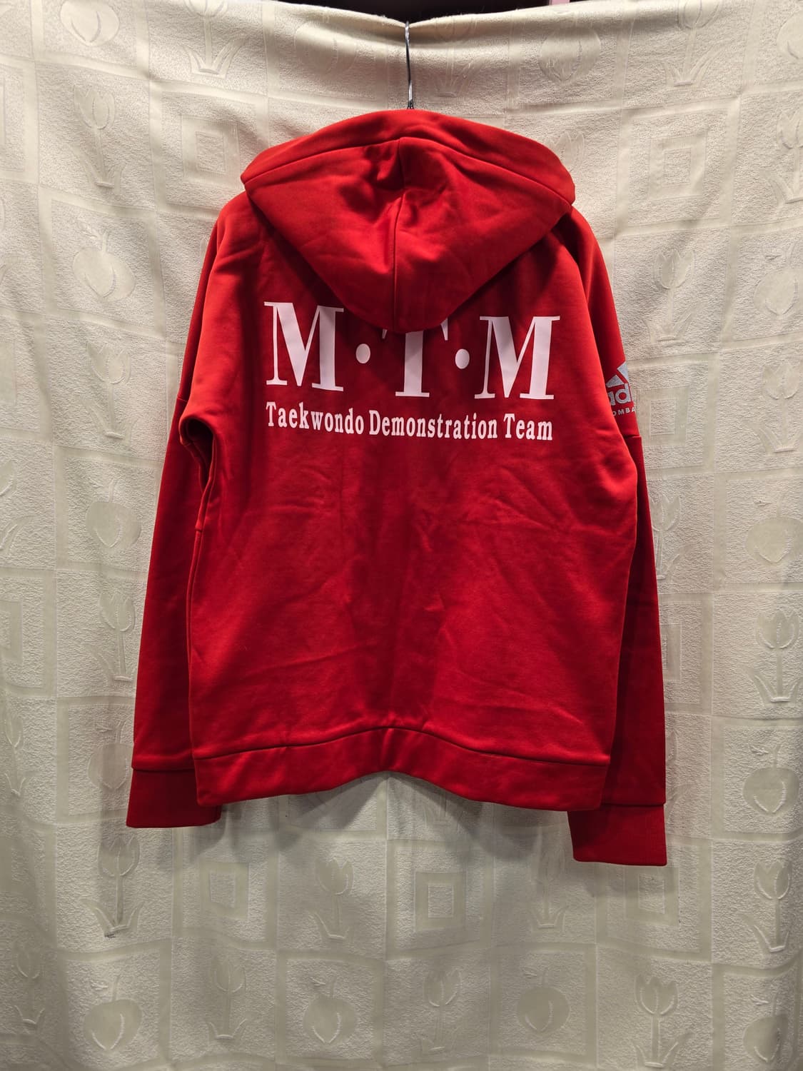 새상품) 아디다스 기모 컴뱃 스포츠 레드 후드집업 져지 90 상품이미지5