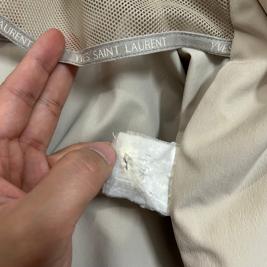 (M) 입생로랑 아이보리 블루종 바람막이 상품이미지7