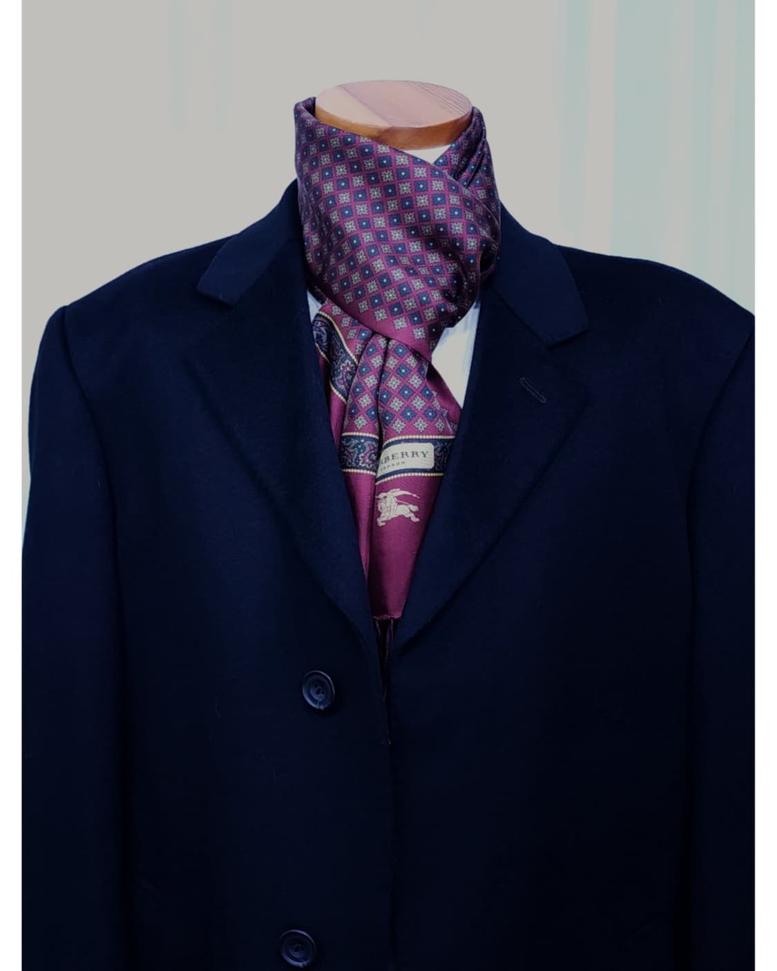 버버리 남성 실크스카프 상품이미지7