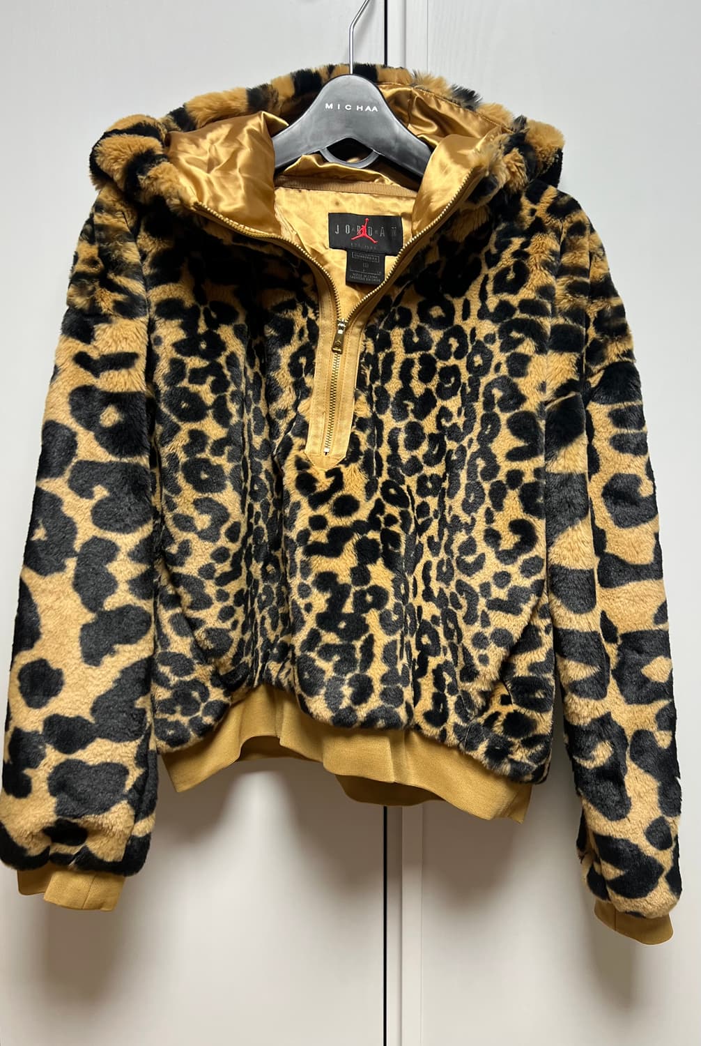 나이키 조던 레오파드 호피 퍼자켓 플리스 후리스 후드집업 후드 상품이미지2